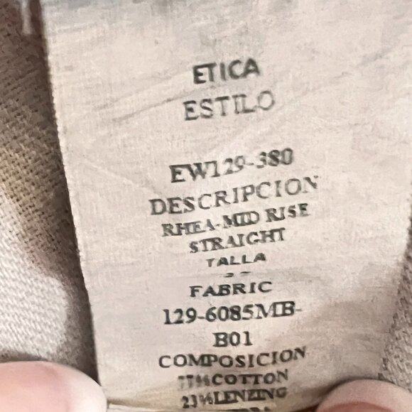 Etica Rhea Mid-Rise Straight Jeans NWOT - Picture 6 of 7
